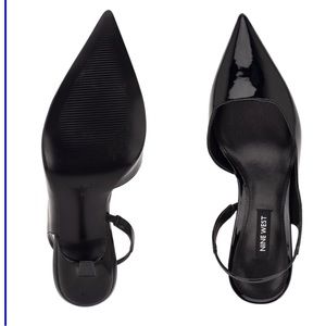 Black sling back Nine West shoes NWT